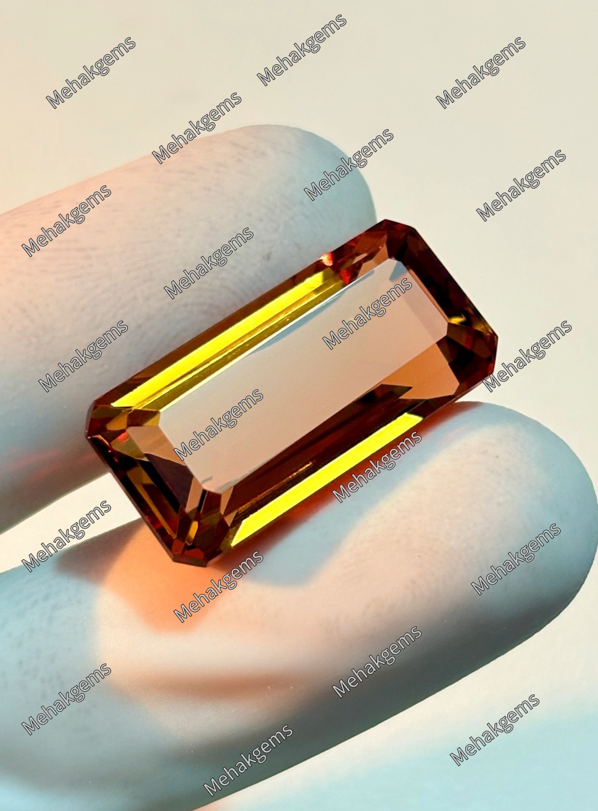35 Carat Zultanite Gemstone, Rectangle Color Change Diaspore Pendant Stone