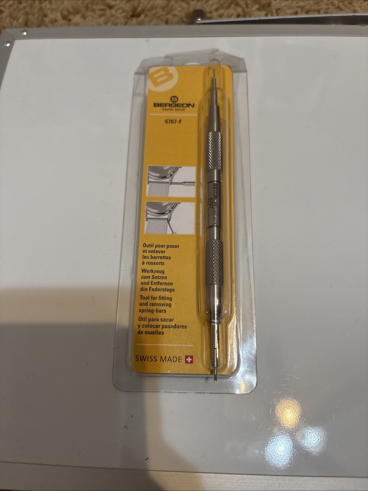 Bergeon 6767-F watch band spring bar tool for watch straps