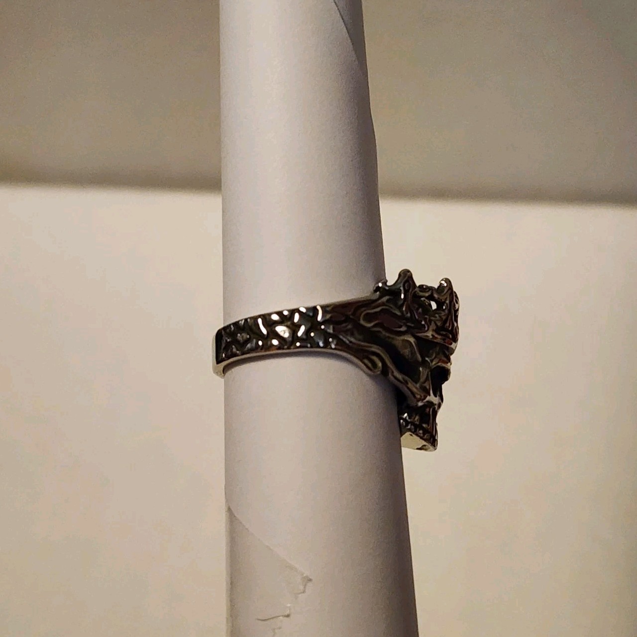 Outlaws Amsterdam King Of Skulls Silver Ring Size 10 New In Box Mens Ring