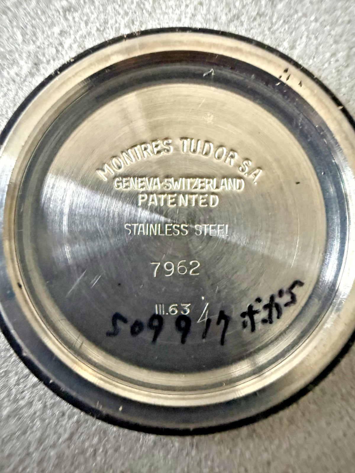 TUDOR Oyster Big Rose 7962 Manual Wind Silver Dial Vintage Watch