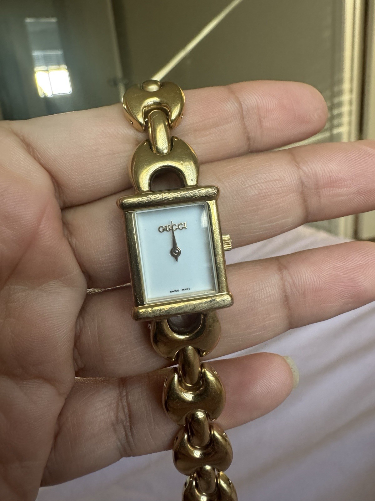 Gucci 1800L Gold Plated Women’s Watch (NR866), Vintage, Pinterest watch.