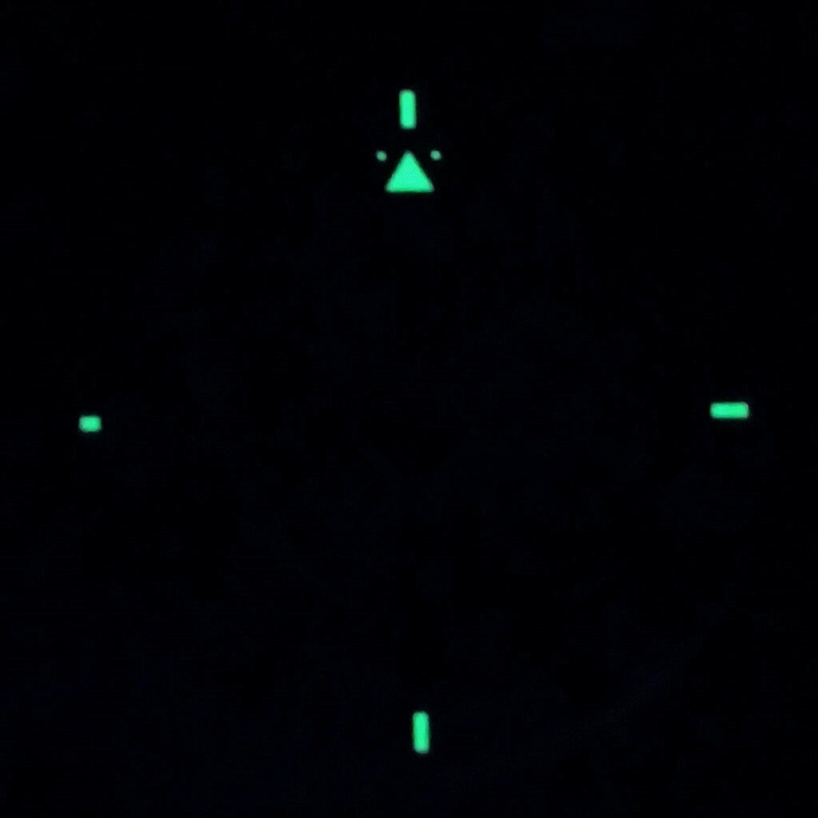 New White Watch Dial Green Luminous For Seagull ETA 6497 ST3600 Movement D