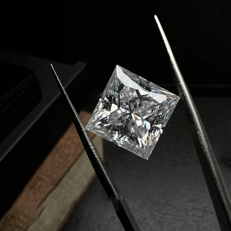 US Pass Test Princess Cut 0.1-5ct Moissanite Loose 1-5pcs GRA VVS1 Wholesale