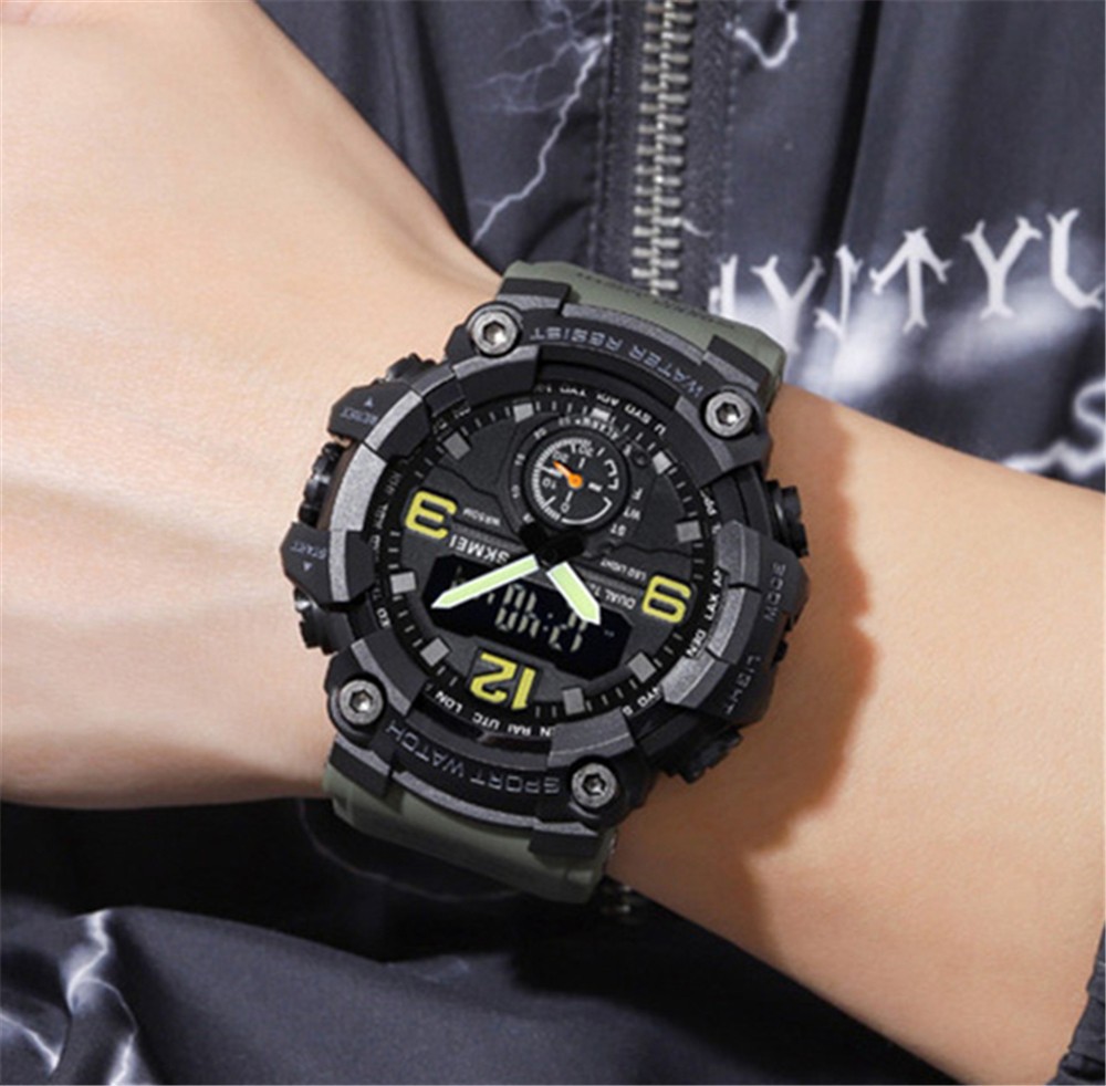 SKMEI Men Military Watch Camouflage Wristwatch LED Digital Quartz Sport Watches