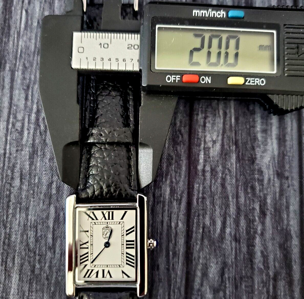 NICE Pierre Lucerne 1888 Vintage Tank Style Swiss Inspired Mens Watch Blk Band