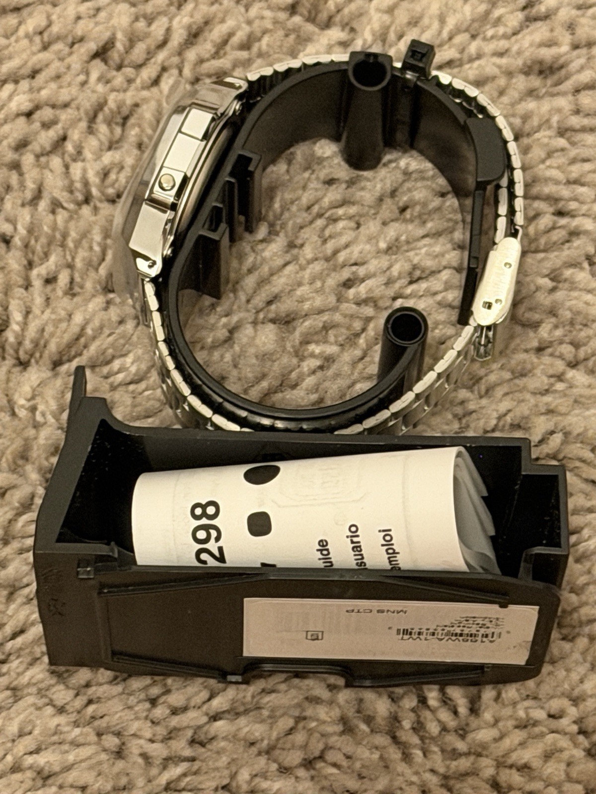 Casio A168WA-1WT Classic Digital Watch Silver Stainless Steel Illuminator NEW