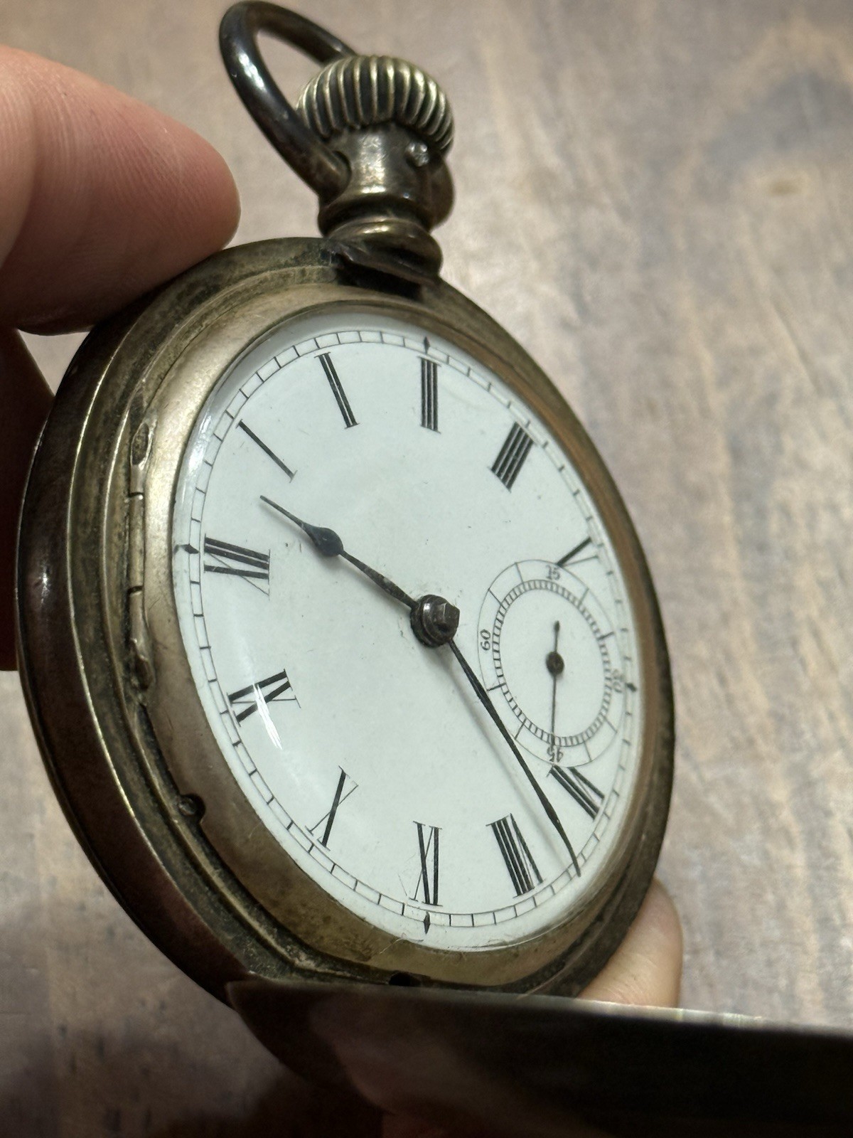 Waltham Pocket Watch 18s Model 1877 Broadway Grade 7j Fahys Coin Silver Case