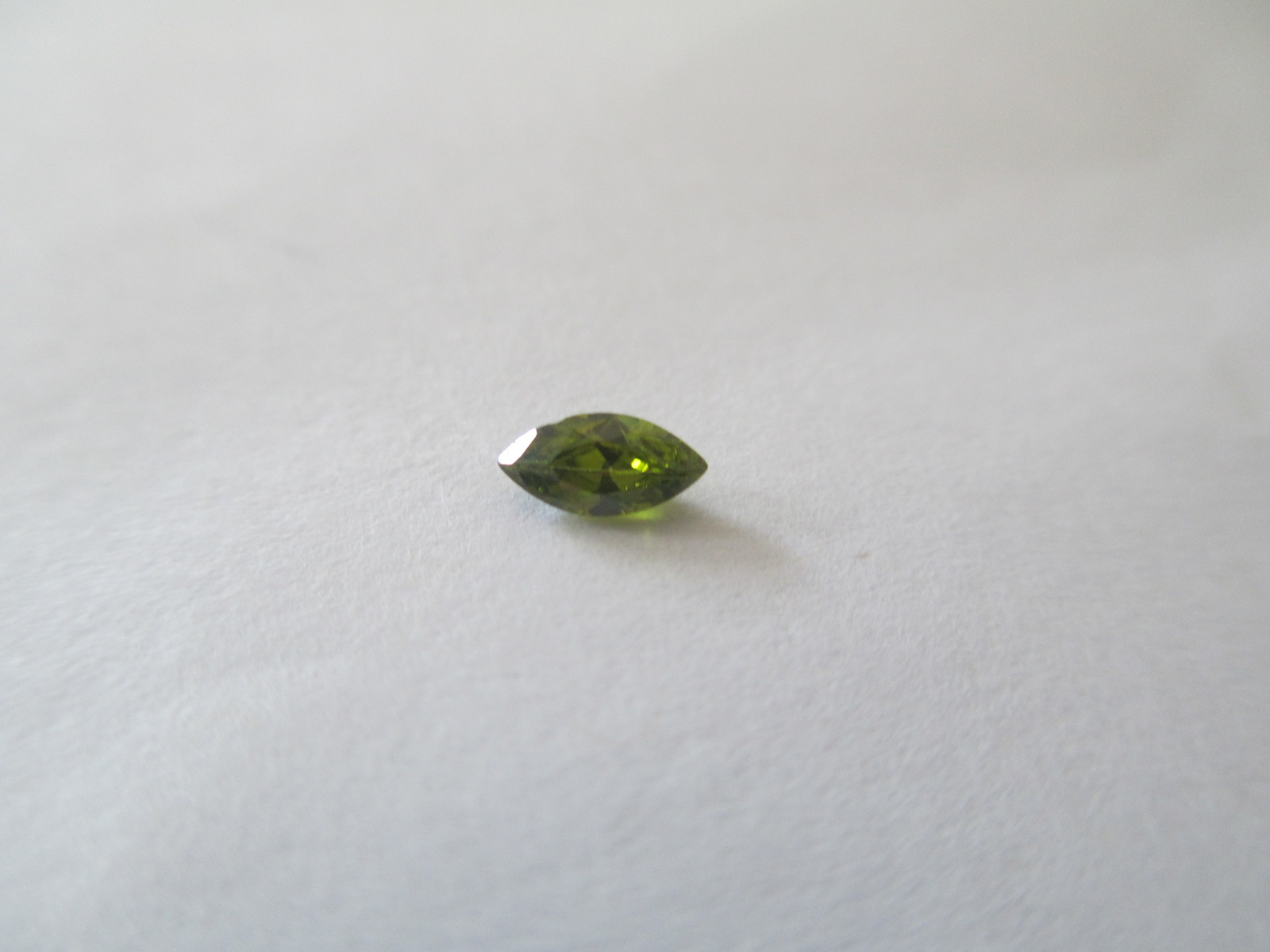 .38ct Loose Marquise Lab Created Genuine Green Olive Tourmaline 6 x 3mm