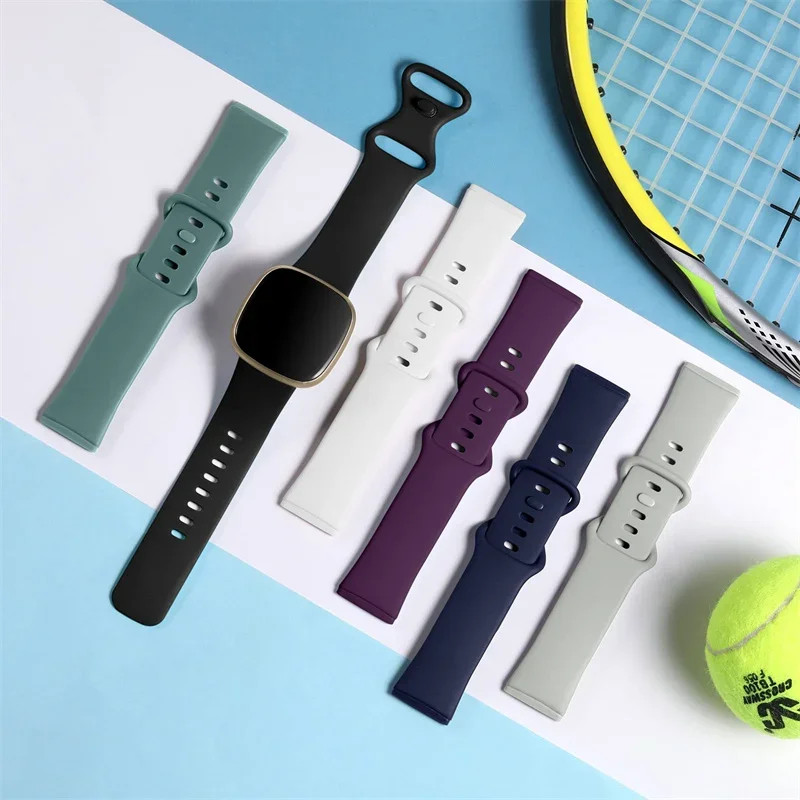 Soft TPU Strap for Fitbit Versa 3 4 Sense2 Silicone Band Watchband Bracelet Band