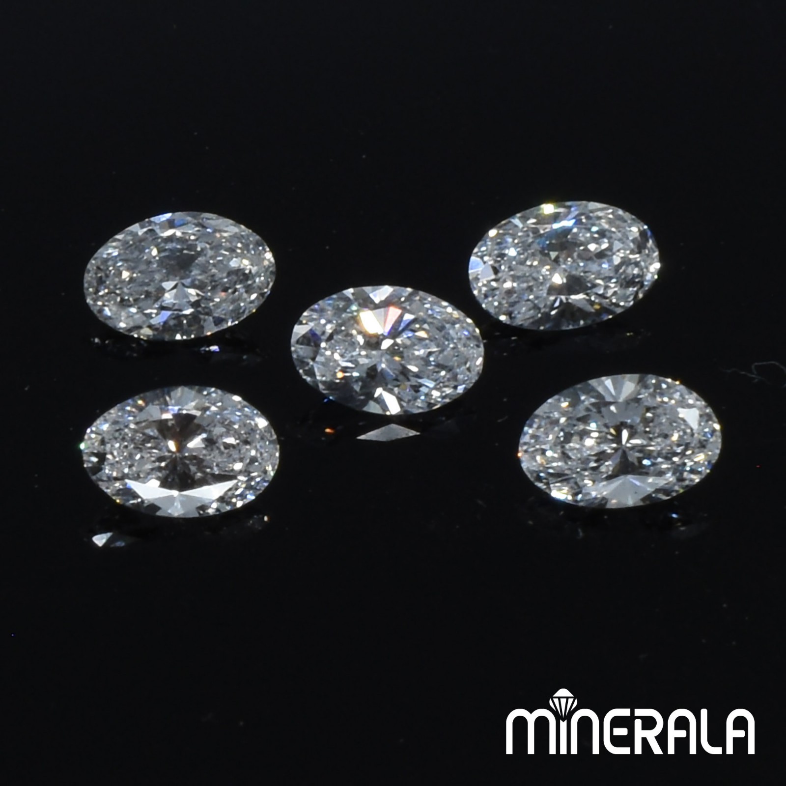 CVD LAB GROWN DIAMONDS OVAL FACETED 4x6mm D-F VS LOOSE GEMSTONE WP02814