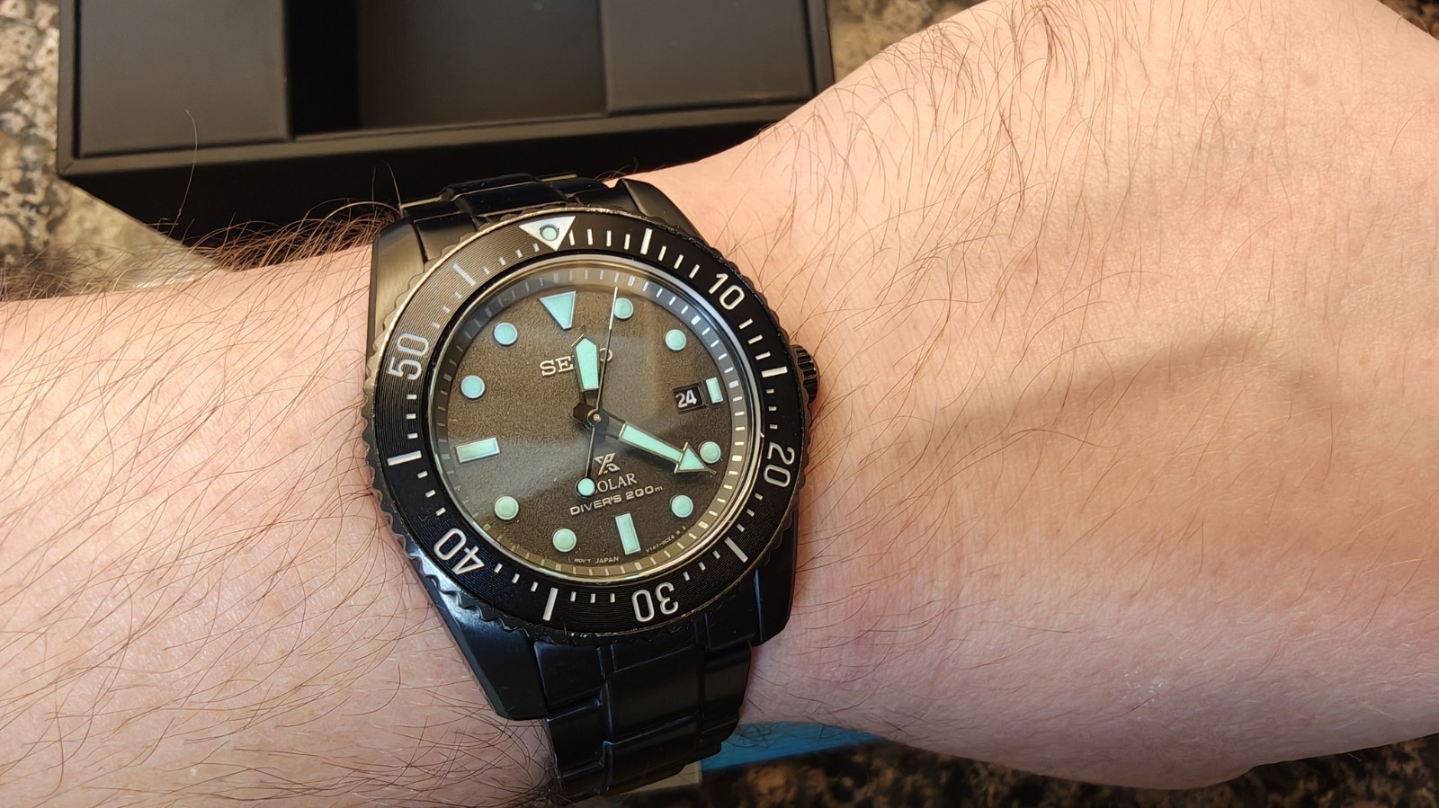 Seiko Night Vision Prospex Solar LTDed Edition Diver 200m.Box,Papers +New Strap