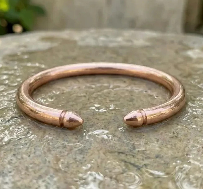1 Pc Pure Copper Bangle, Unisex Cuff Bracelet, Healing Bangle Openable