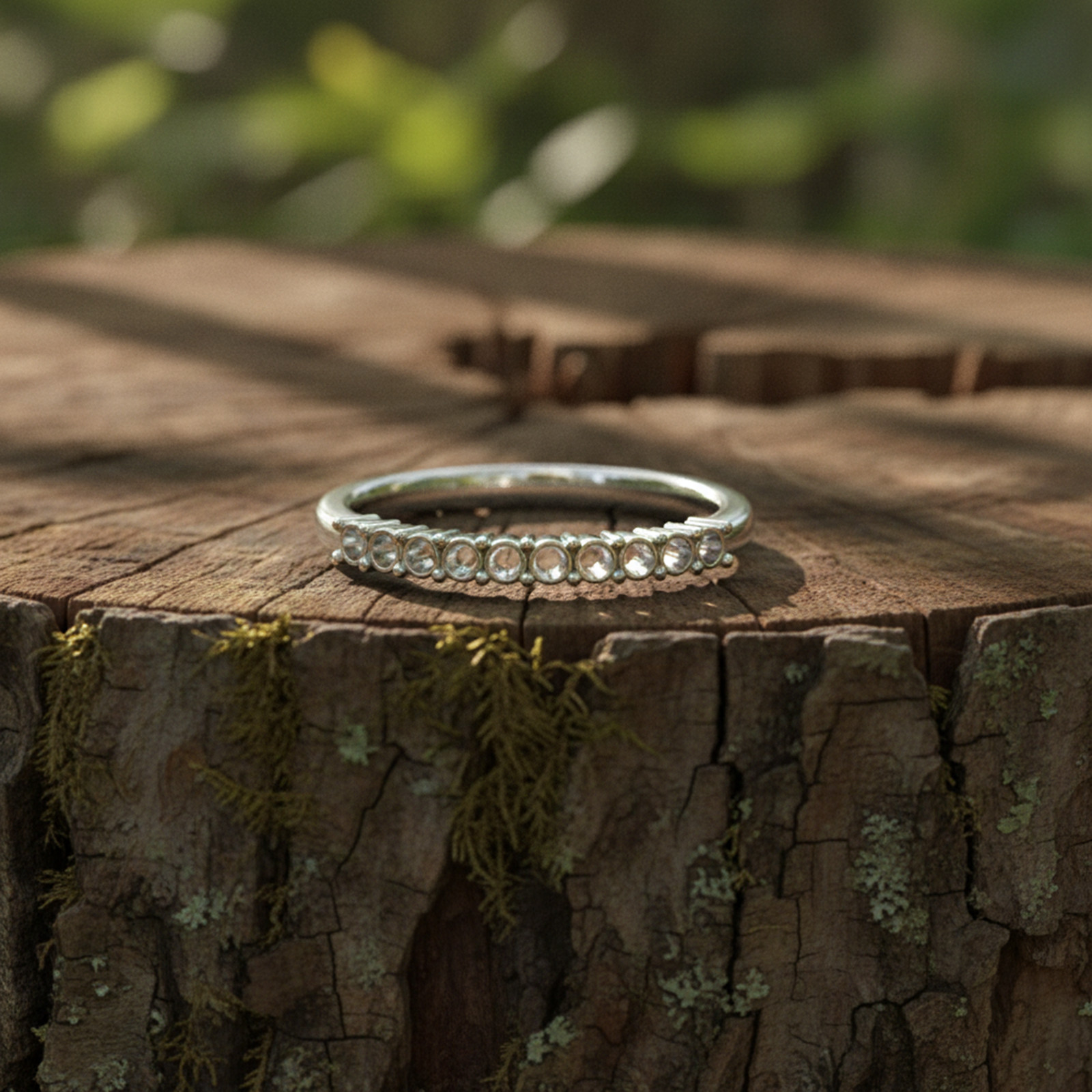 Round 2mm to 2.5mm Semi Mount Ring 925 Silver & 14K ,10K Gold Prong Setting