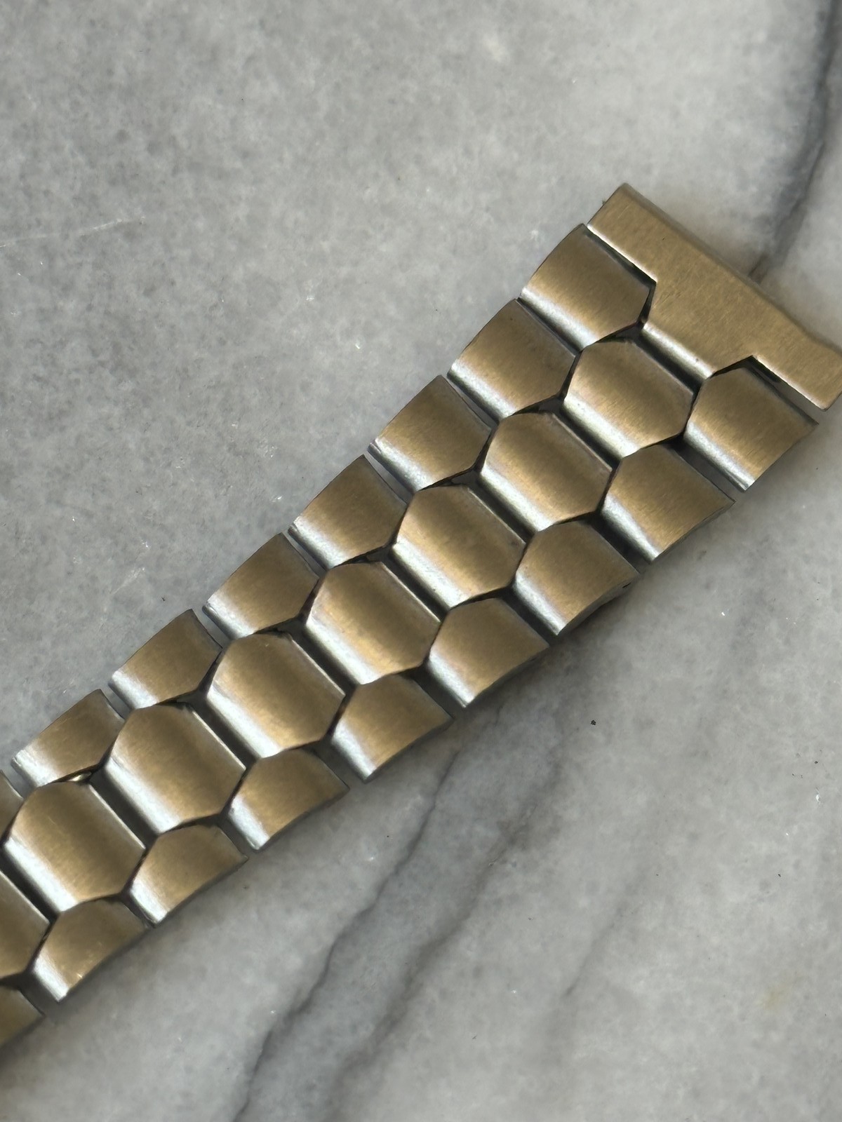Bracelet de montre vintage en acier inoxydable