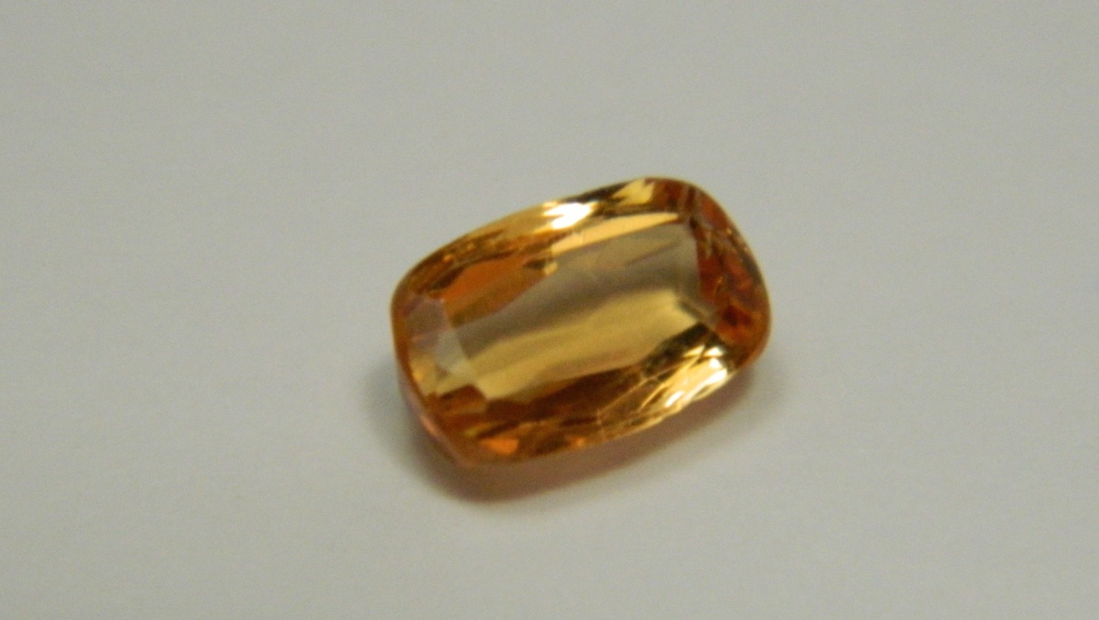 Imperial Topaz 1.36 Ct Clarity IF Cushion Cut Natural Golden Brazil I020