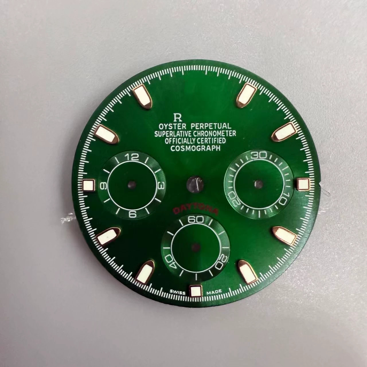 29.5mm Multi-functional Watch Dial Green Luminous For VK63 Movement Watch Parts