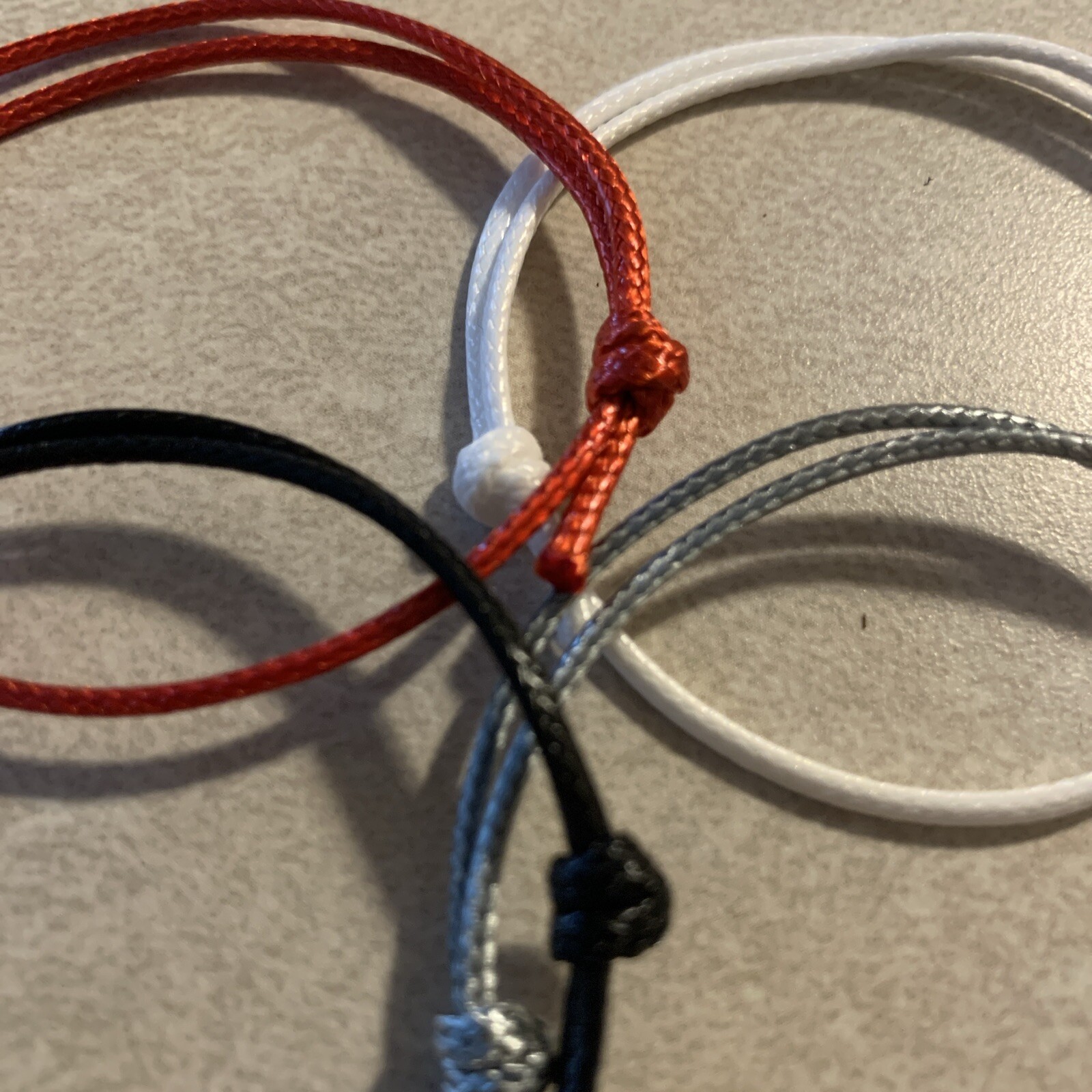 String Bracelet. *free ship* Red, Black, White, Gray. The Ohio State University