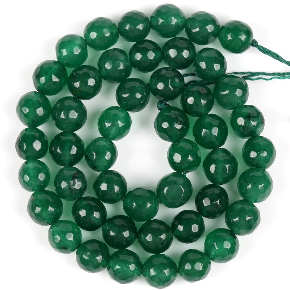 Natural Rare Red Jade and Green Jade Round Loose Beads Gemstone 4mm/6mm/8mm/10mm
