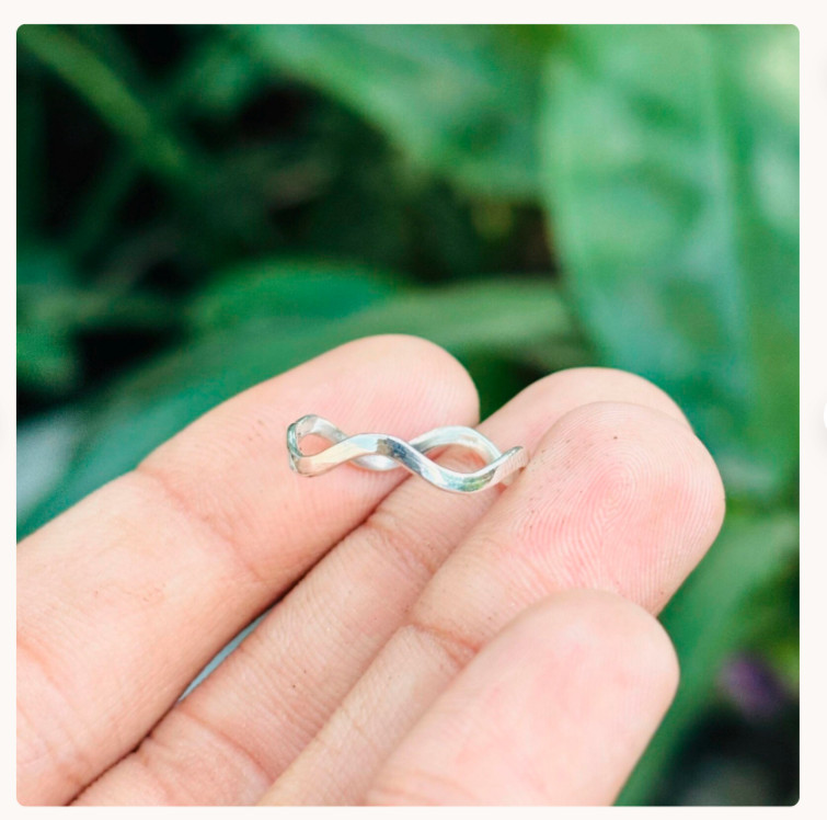 Band Handmade Silver Ring, 925 Sterling Silver, Dainty Silver Ring,