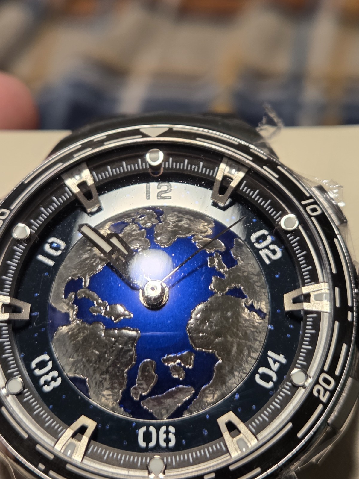 Invicta Blue Earth Face Celestial Astelis Limited Edition Automatic 40mm Watch