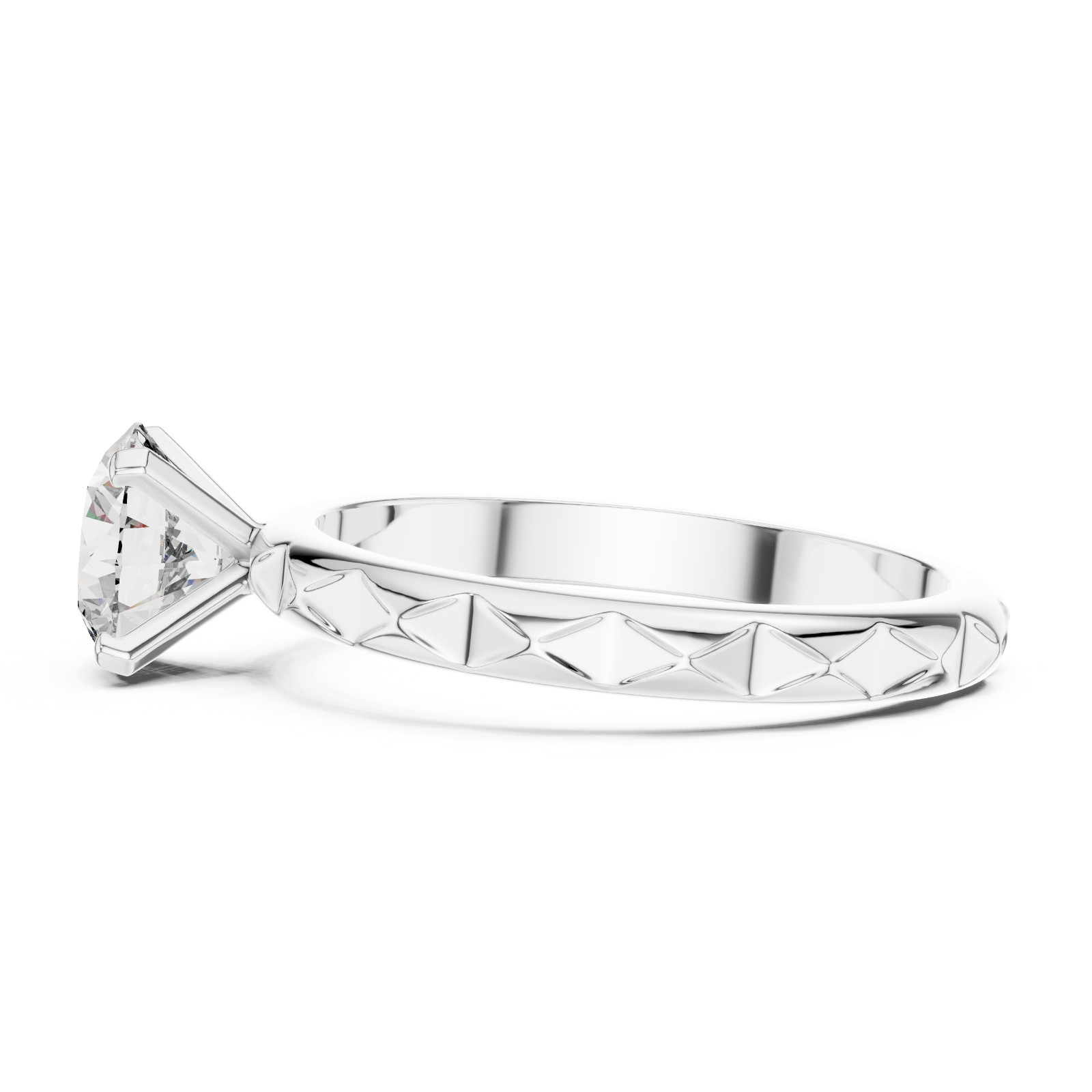 1 Ct Lab Grown Diamond IGI Certified Wedding Gift For Her Gold Ring 14 K F VVS