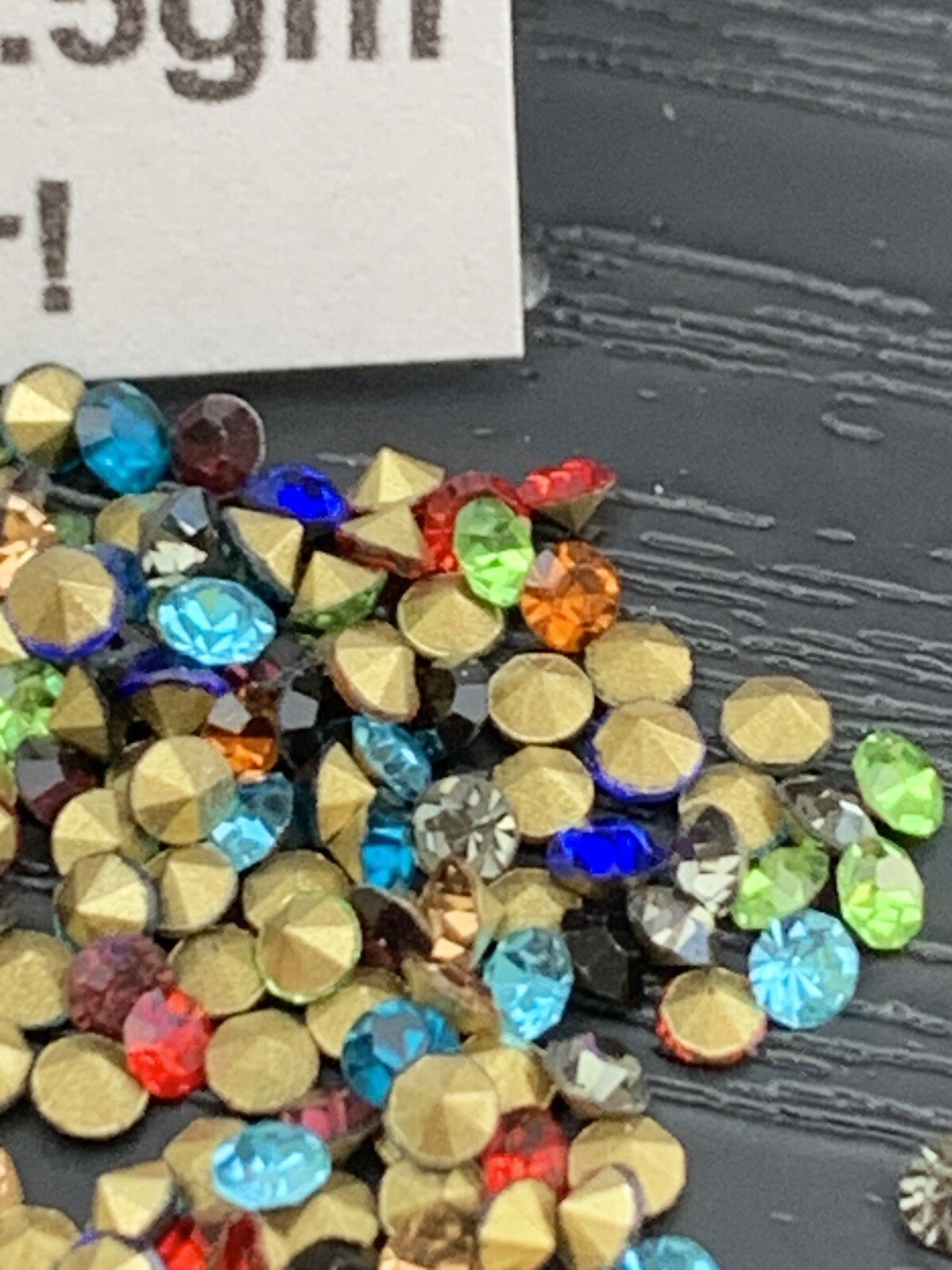Loose Point Back Rhinestones Lot SS7 2.5 Gms 400 Pcs Mixed Colors Jewelry Repair
