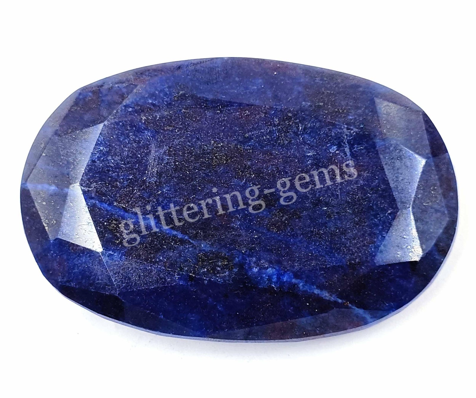 696 Ct IGL Certified Natural Oval Cut African Blue Sapphire Loose Gemstone 4OUE