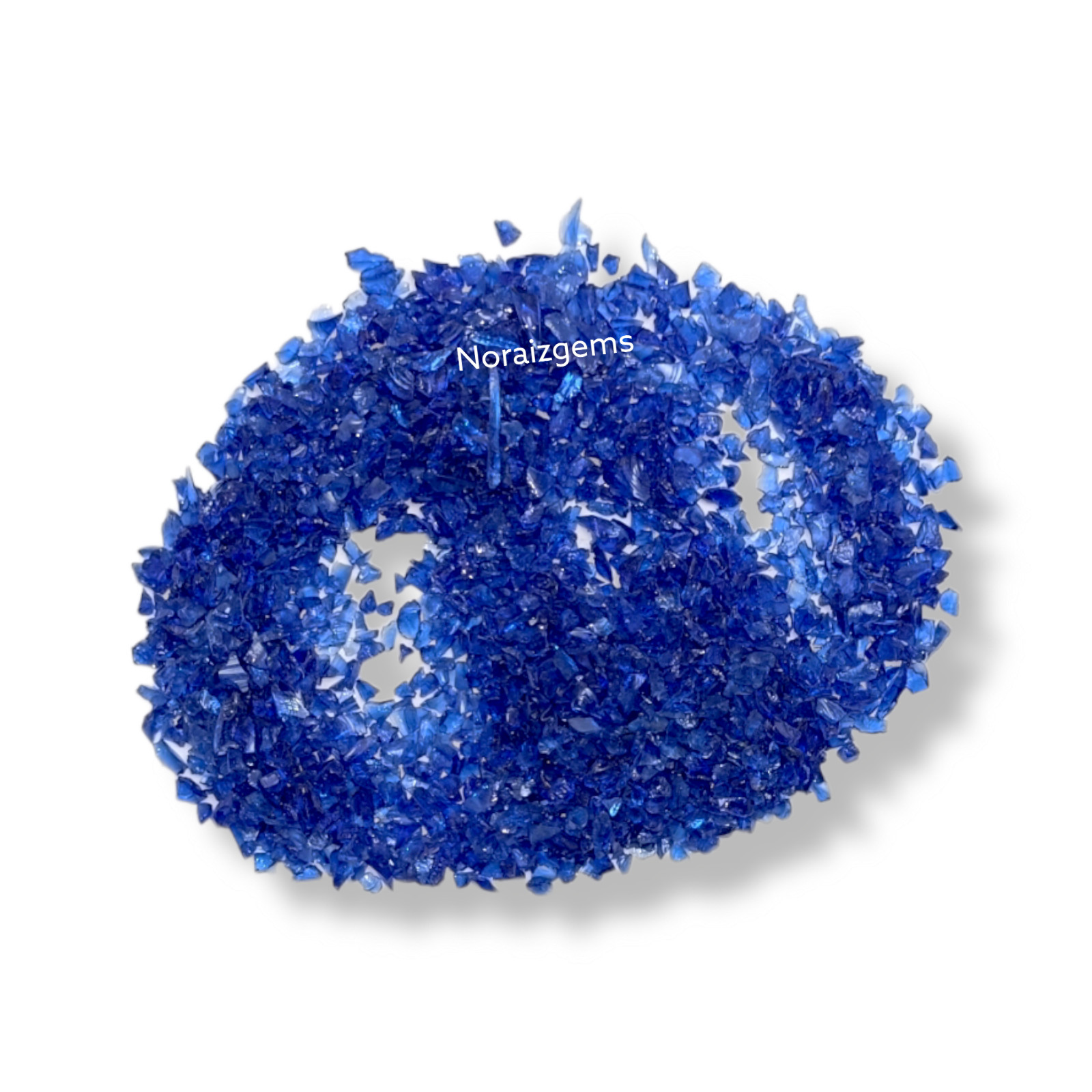 Crushed Blue Hydro Quartz Gemstone Coarse For Woodworking, Ring Inlay, Resin Art