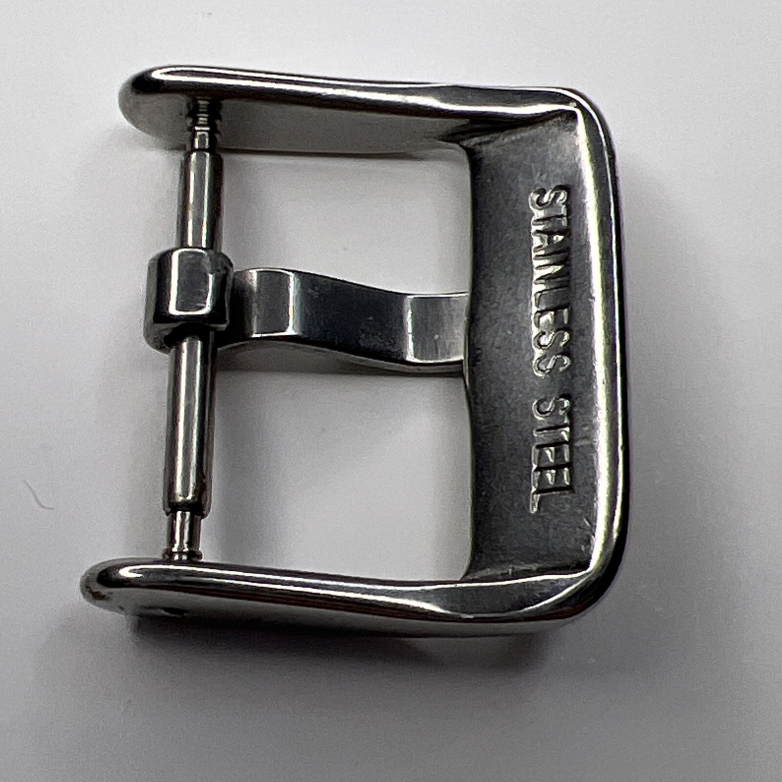Authentic Ernst Benz 18mm Stainless Steel Tang Buckle Clasp Signed Logo