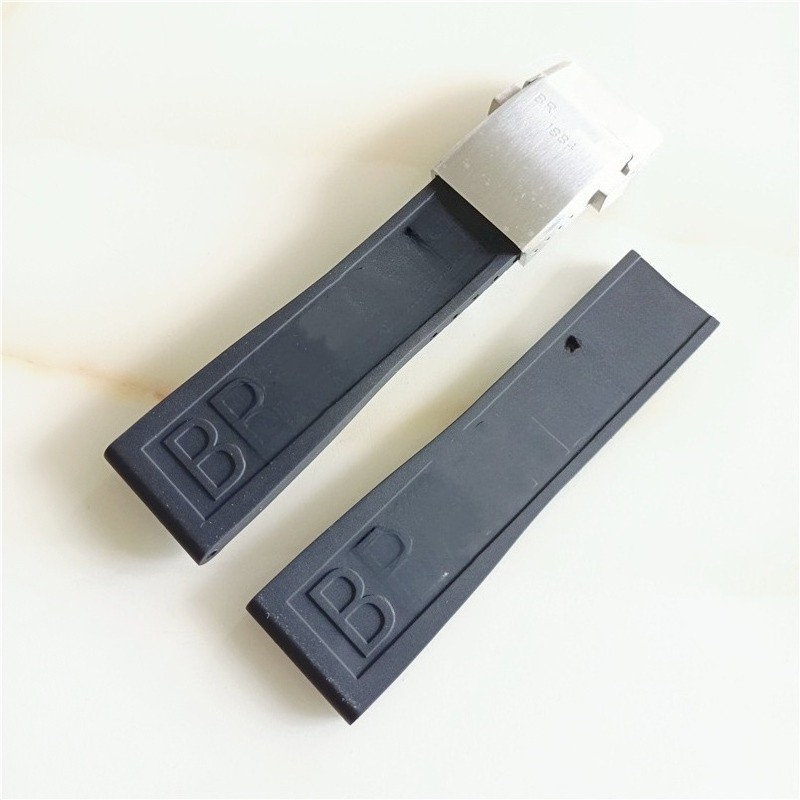 High End Silicone Rubber Watch Straps Mens Waterproof sports Band 22–24mm