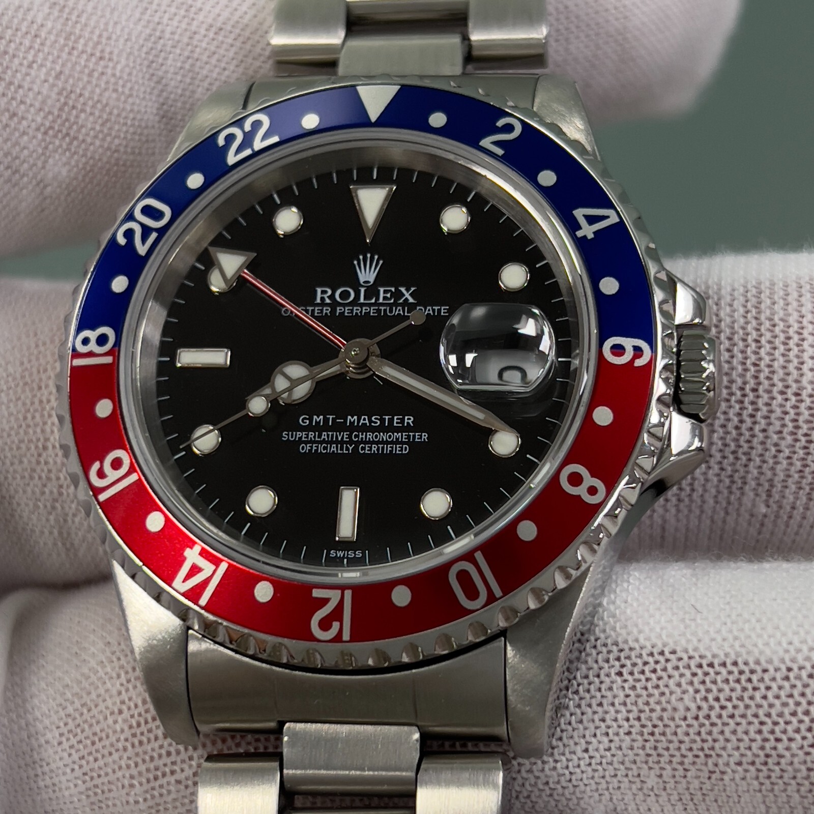 Rolex GMT Master Pepsi 16700 40mm Red Blue Bezel Stainless Steel