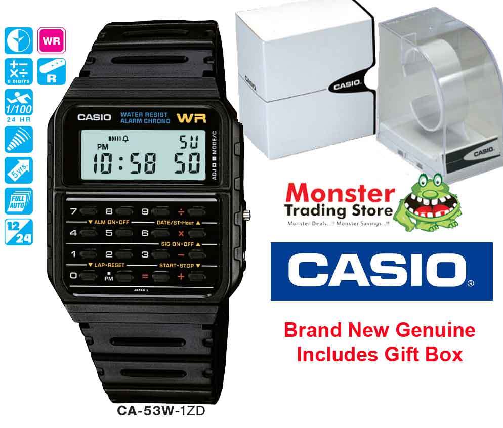 CASIO WATCH CALCULATOR VINTAGE RETRO 80’s CA-53W-1Z CA53 CA-53 AUSSIE SELER
