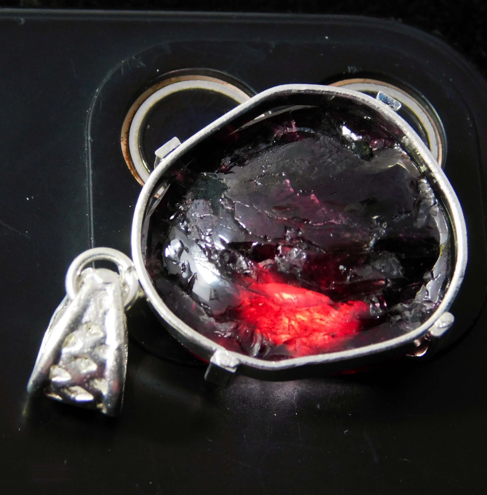 71.90 Ct Certified Natural PAINITE 925 Solid Silver Pendant Gemstone