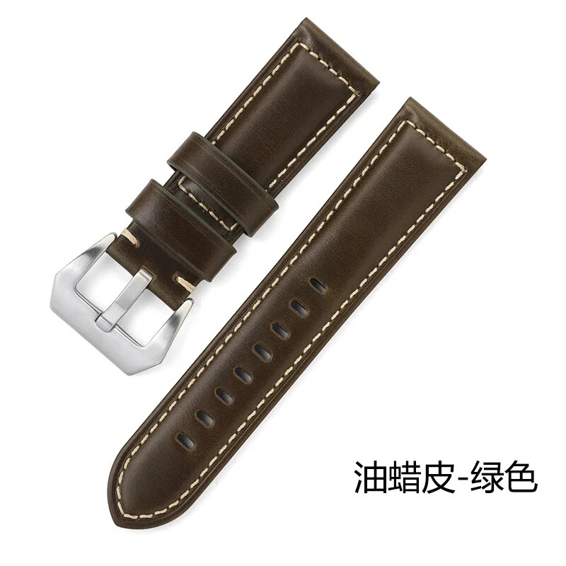 Vintage Classic Buckle Cow Genuine Leather Watch Band 20mm 22mm 24mm 26mm Strap
