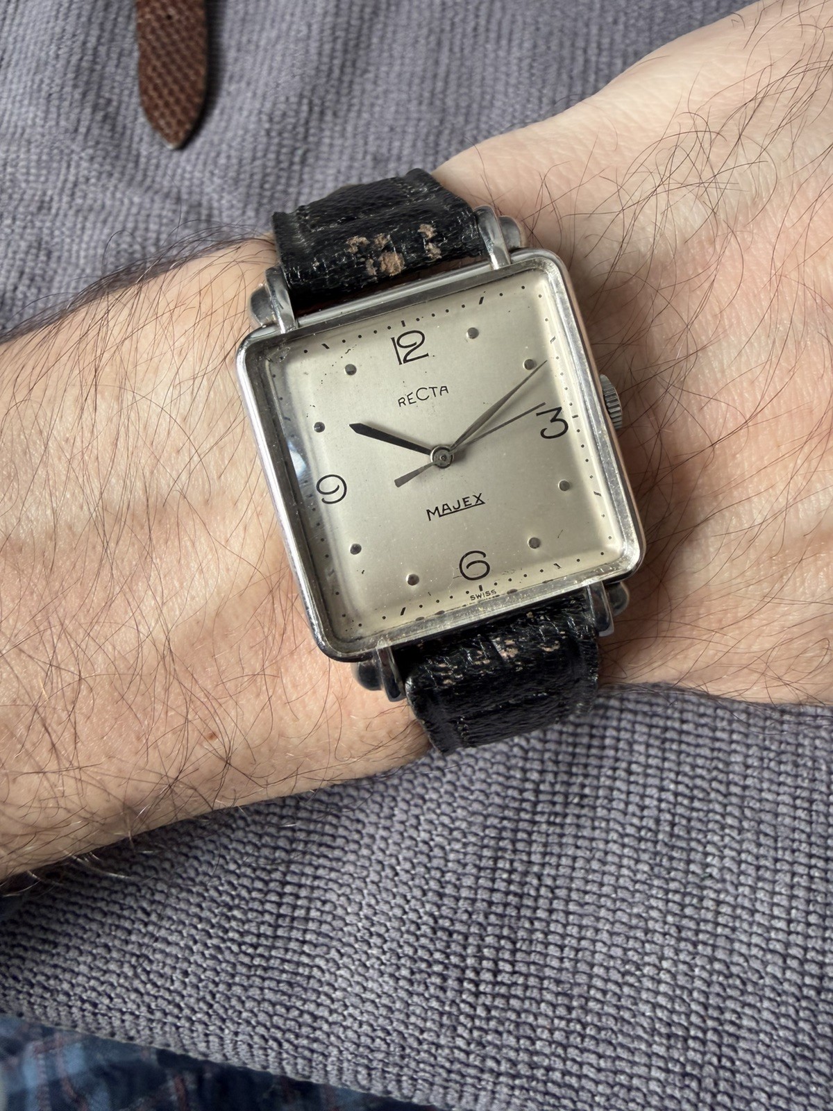 Recta majex watch manual winding all steel gorgeous dial and case