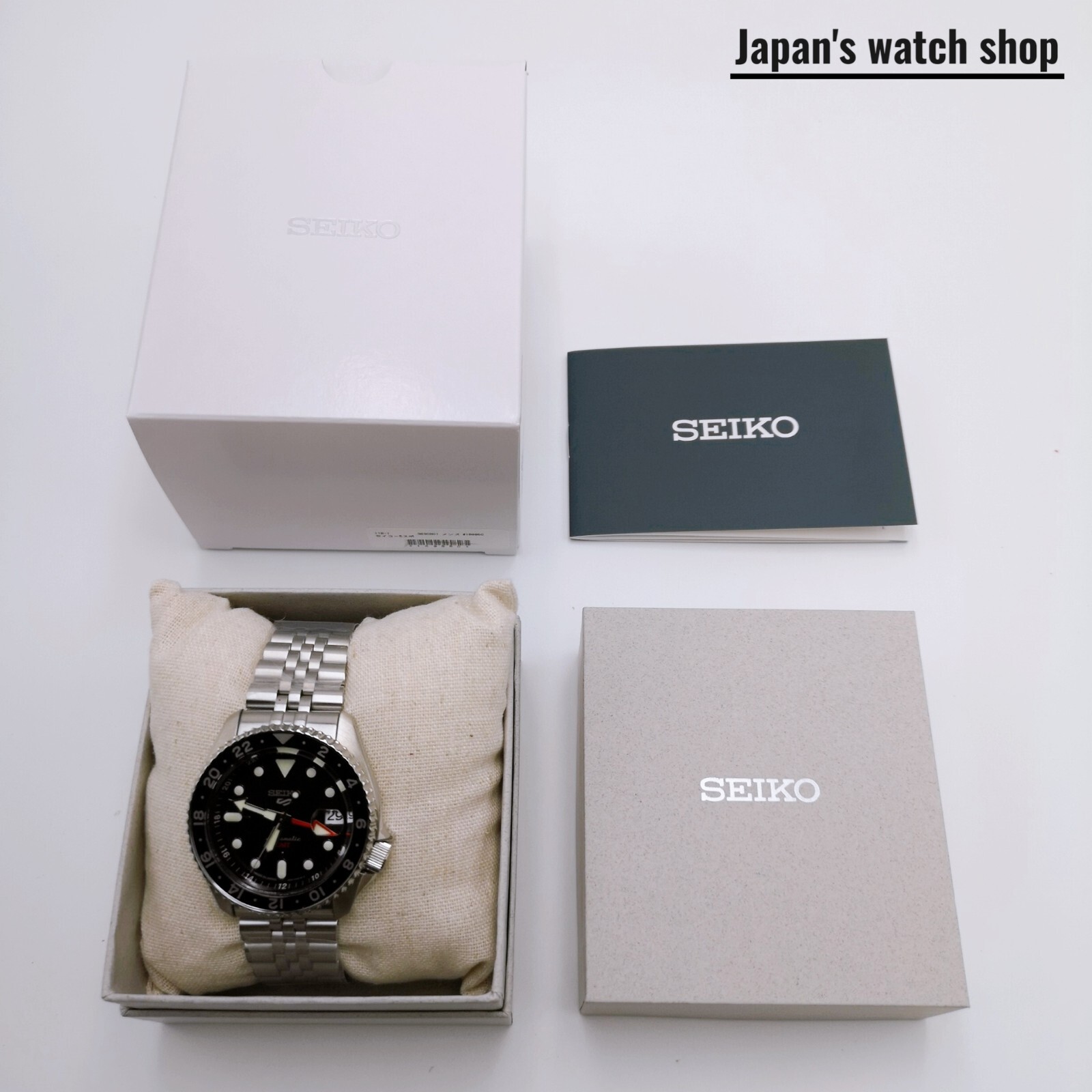 SEIKO 5 Sports SKX Sports Style GMT SBSC001 Black Men’s Watch New in Box