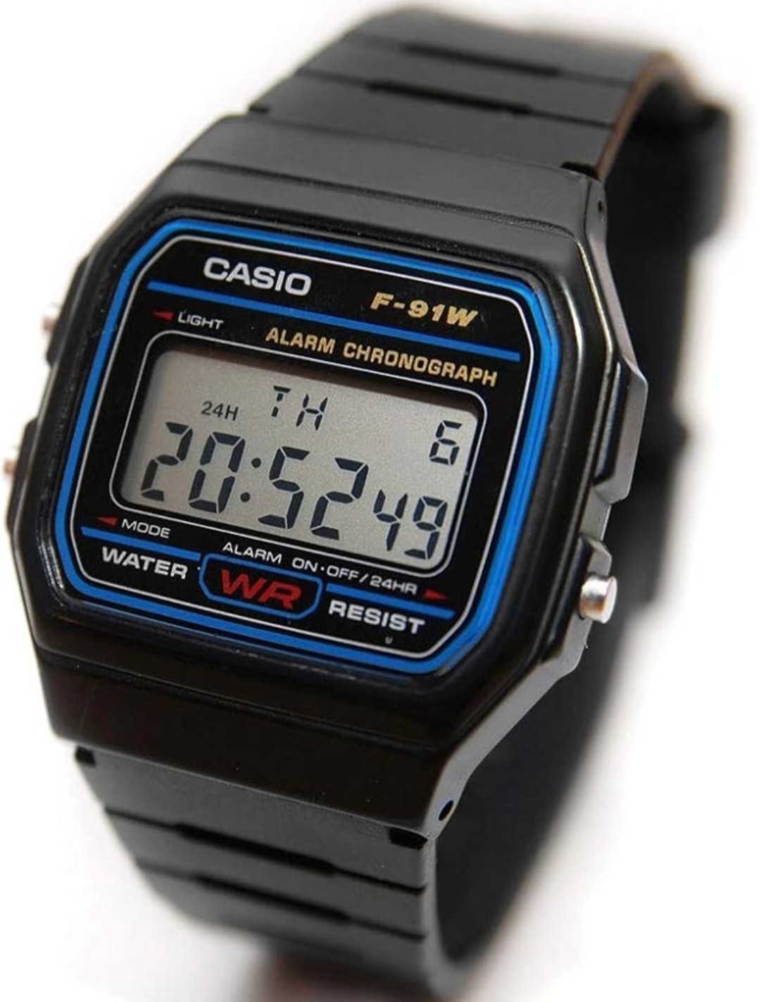 Casio F-91W Classic Digital Watch Black – Alarm Chronograph – Lightweight