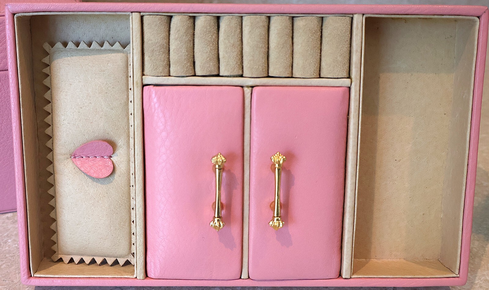 Juicy Couture Light Pink Soft Leather Train Case Jewelry Box & Storage – Vintage