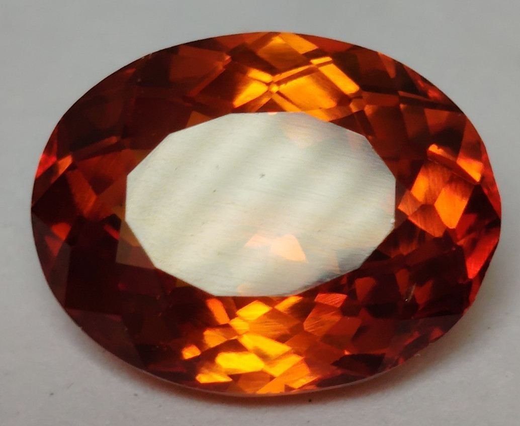 28.00 Ct. Hessonite (Garnet) Cushion Cut Faceted Loose Gemstone 4 Ring & Pendant