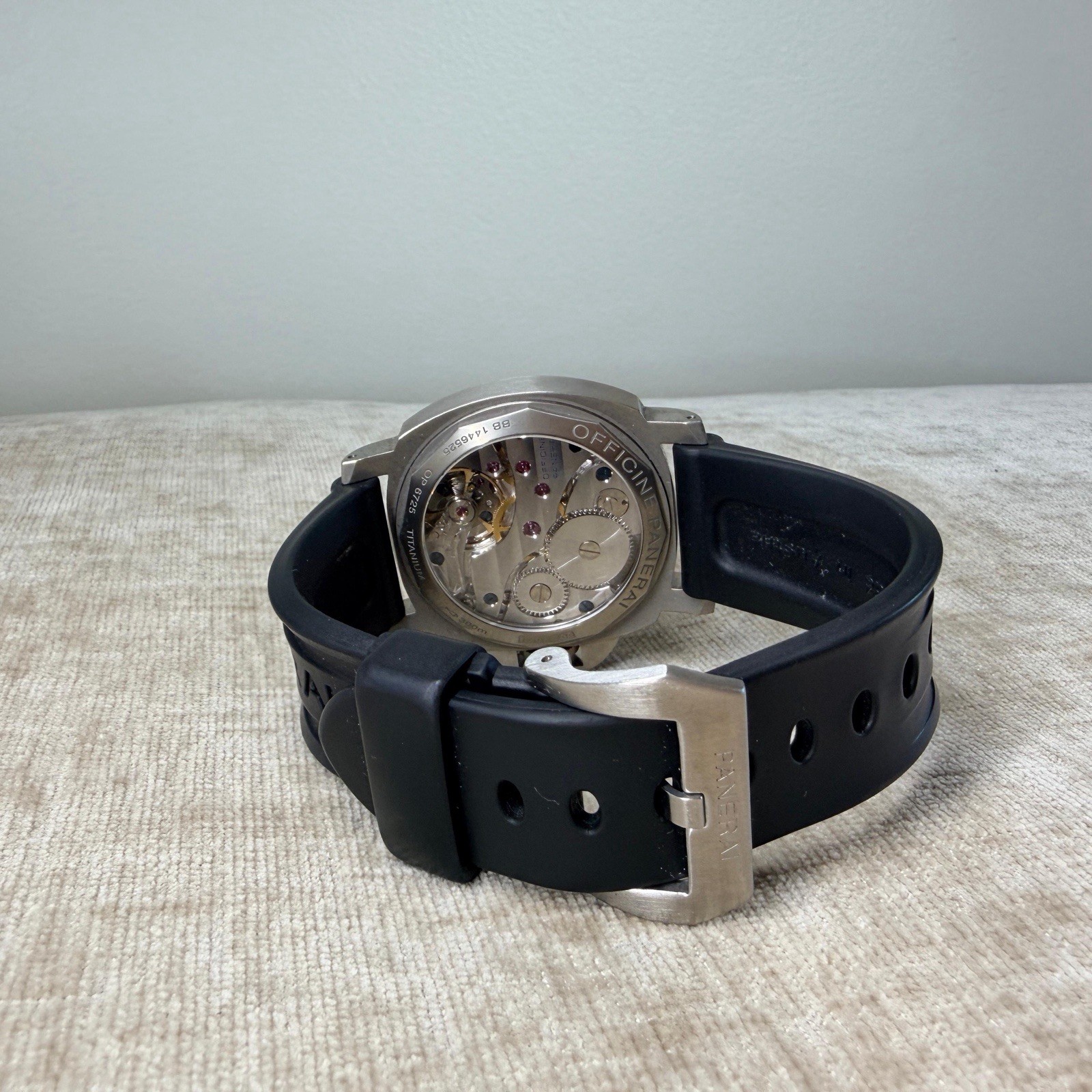 Panerai PAM176 Titanium 44mm Luminor Men’s Black Watch PAM00176 Complete Set