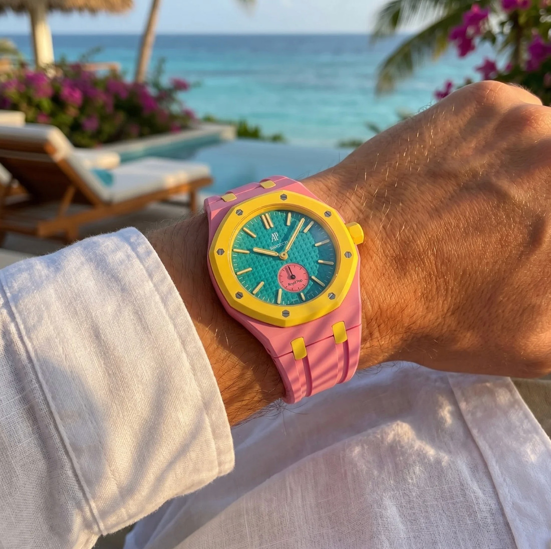 AP Swatch Band Rubber Replacement Strap Multiple Colors Same Day Shipping