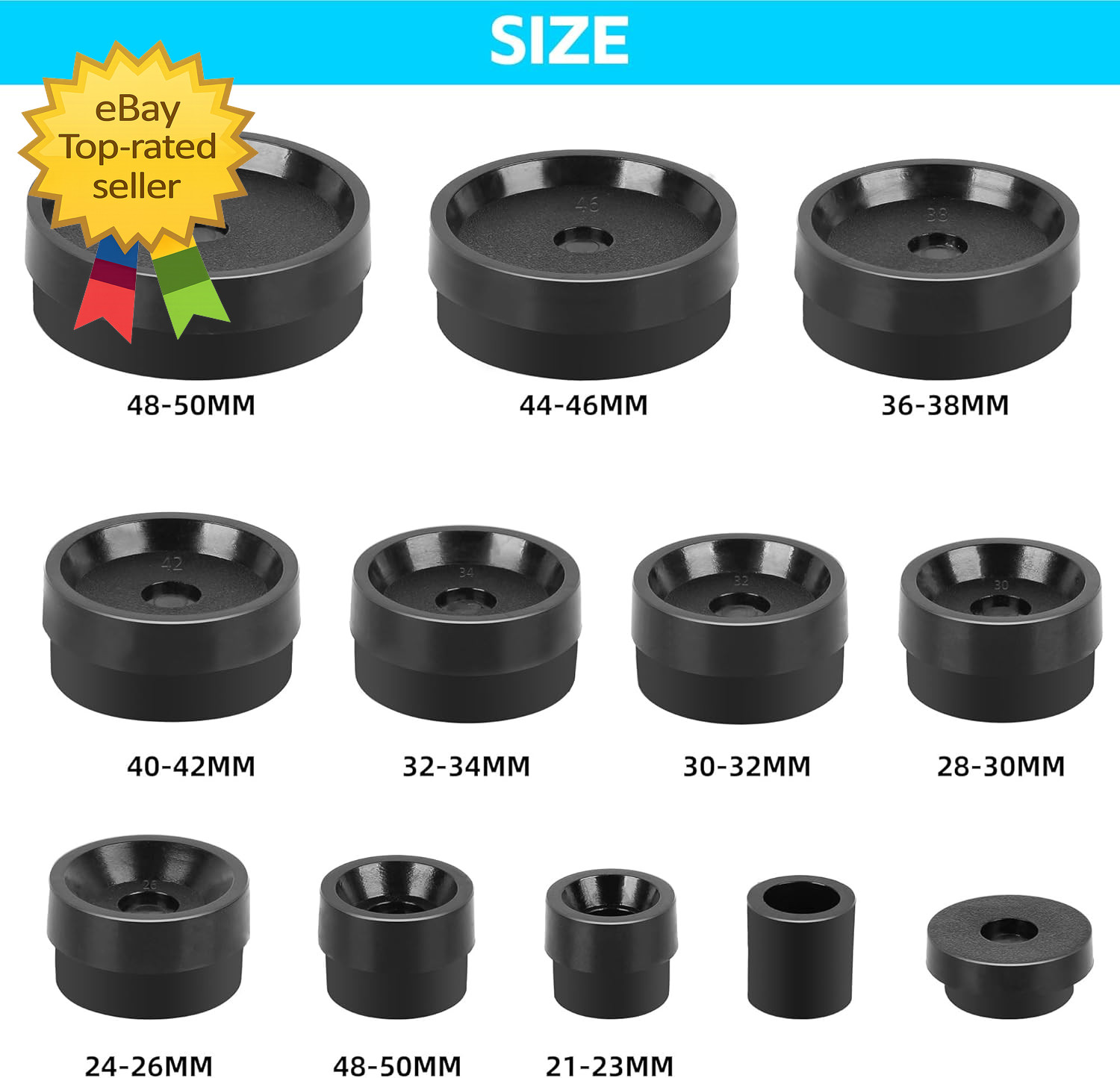 Watch Press Tool Set Press Set Back Case Closer with 12 Molds Watch Battery Repl