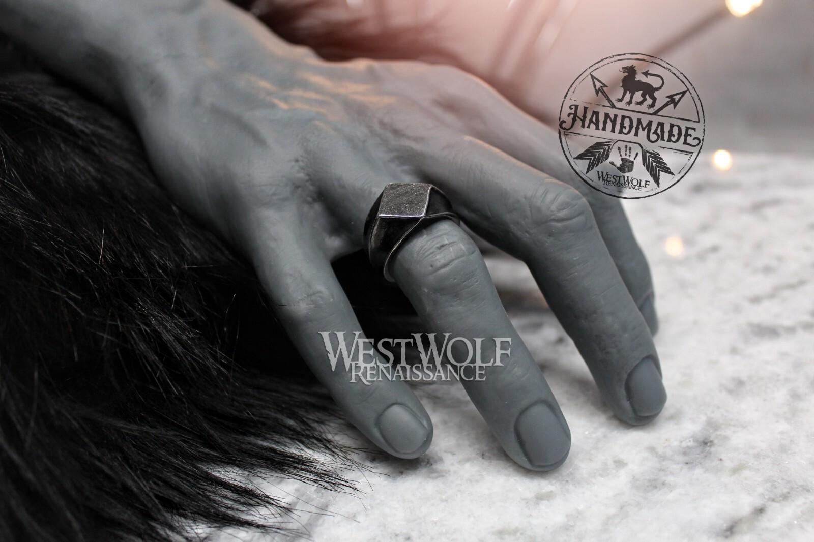Medieval Style Viking Ring in Dark Stainless Steel – US Sizes 7/8/9/10/11/12/13
