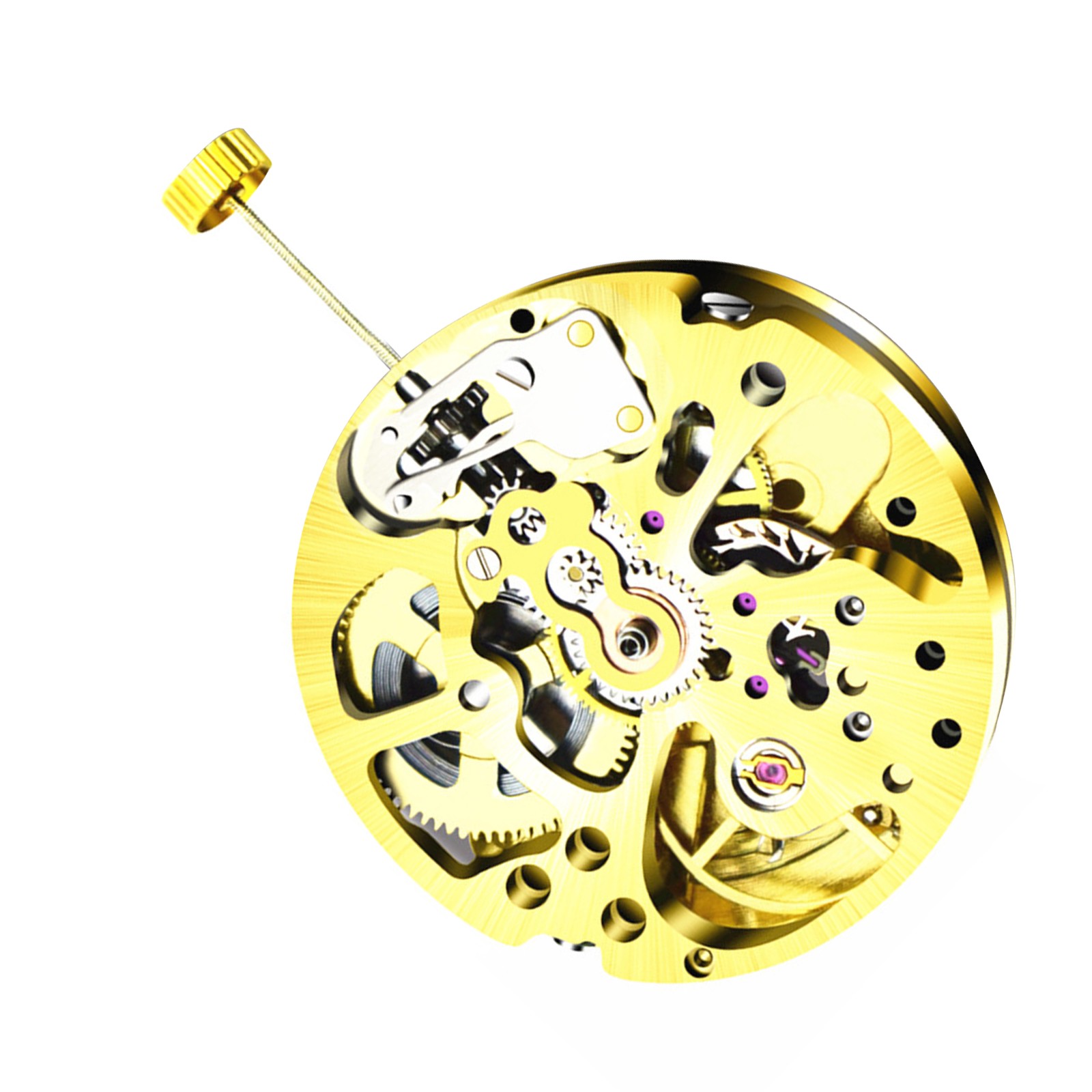27mm Gold Skeleton 2004 Adjustment Radiation Pattern Automatic Watch Movement