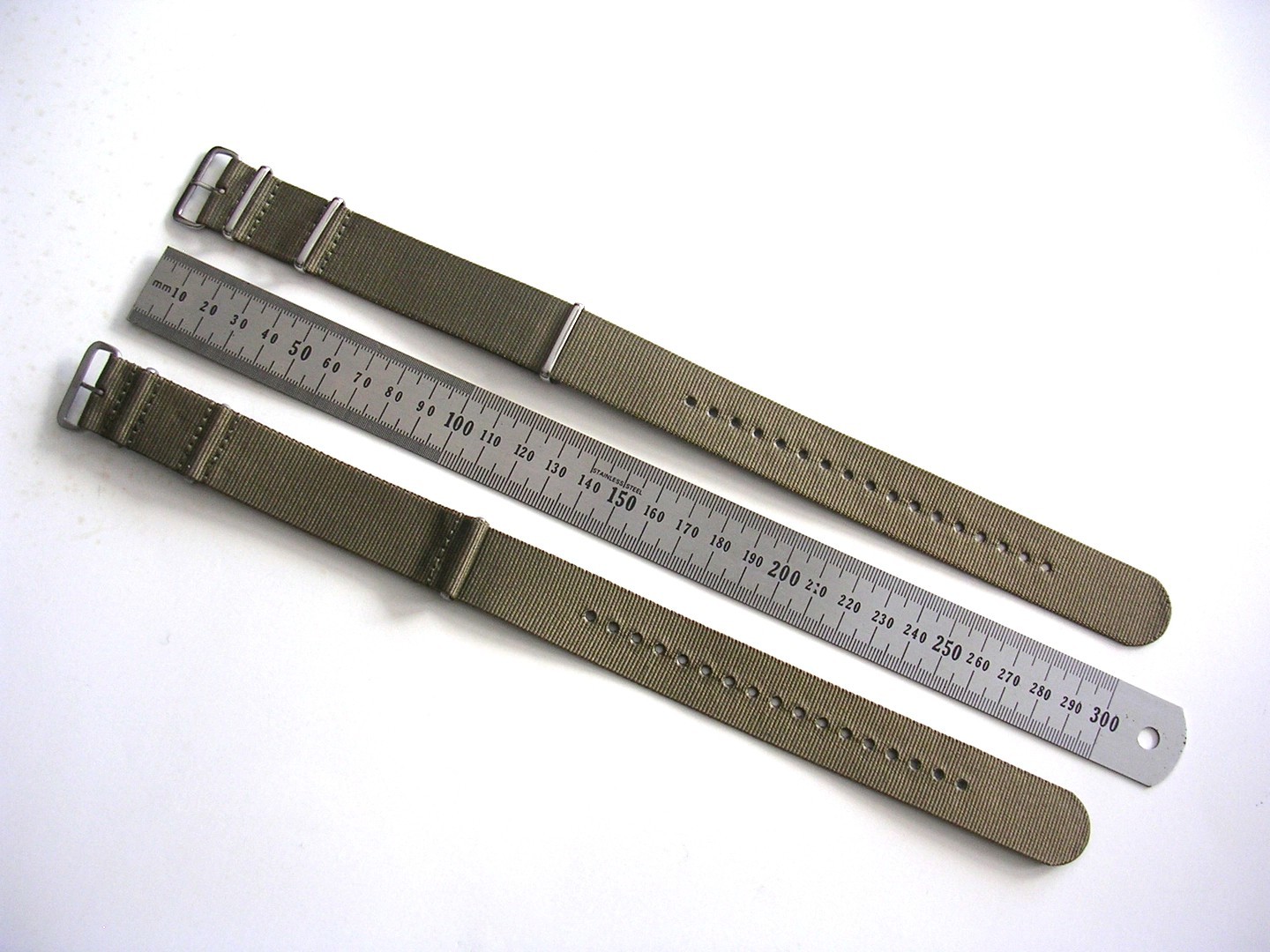20mm Dark Grey SS NATO G10 Premium nylon watchband strap 2pak RAF Bond IW SUISSE