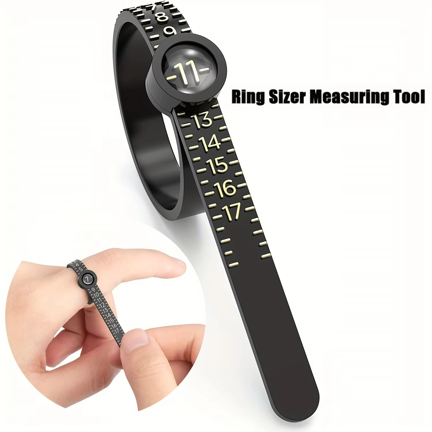 Ring Sizer Measuring Set 1-17 USA Rings Finger Size Jewelry Sizing Measure Tool