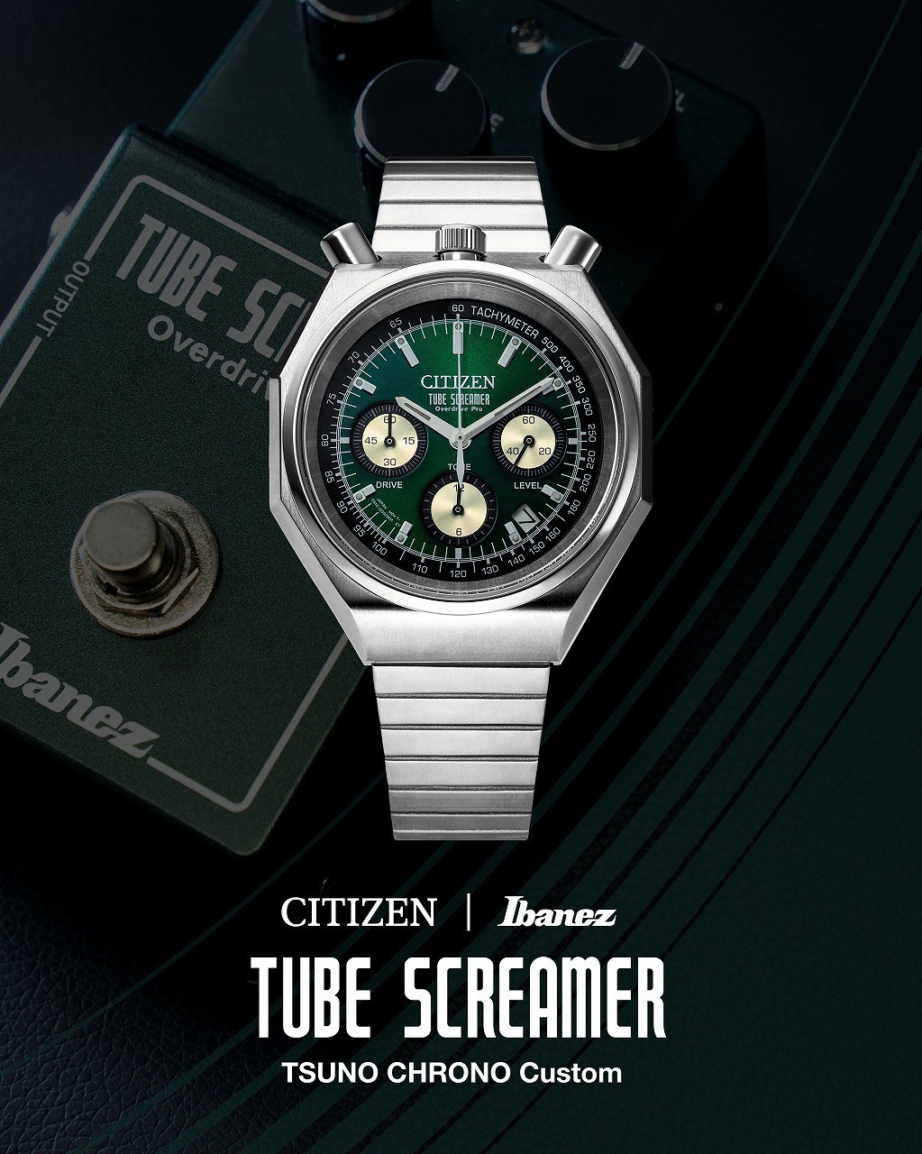 CITIZEN Ibanez Tube Screamer Tsuno Chrono Limited 500 Watch TSTCC808 New 2026