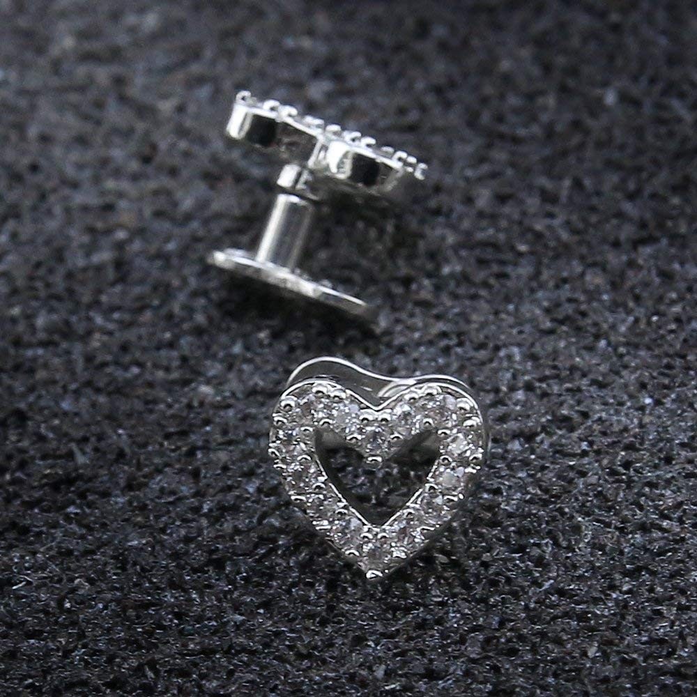 14G Cubic Zirconia Dermal Anchor Tops and Base Surgical Steel Microdermals Body
