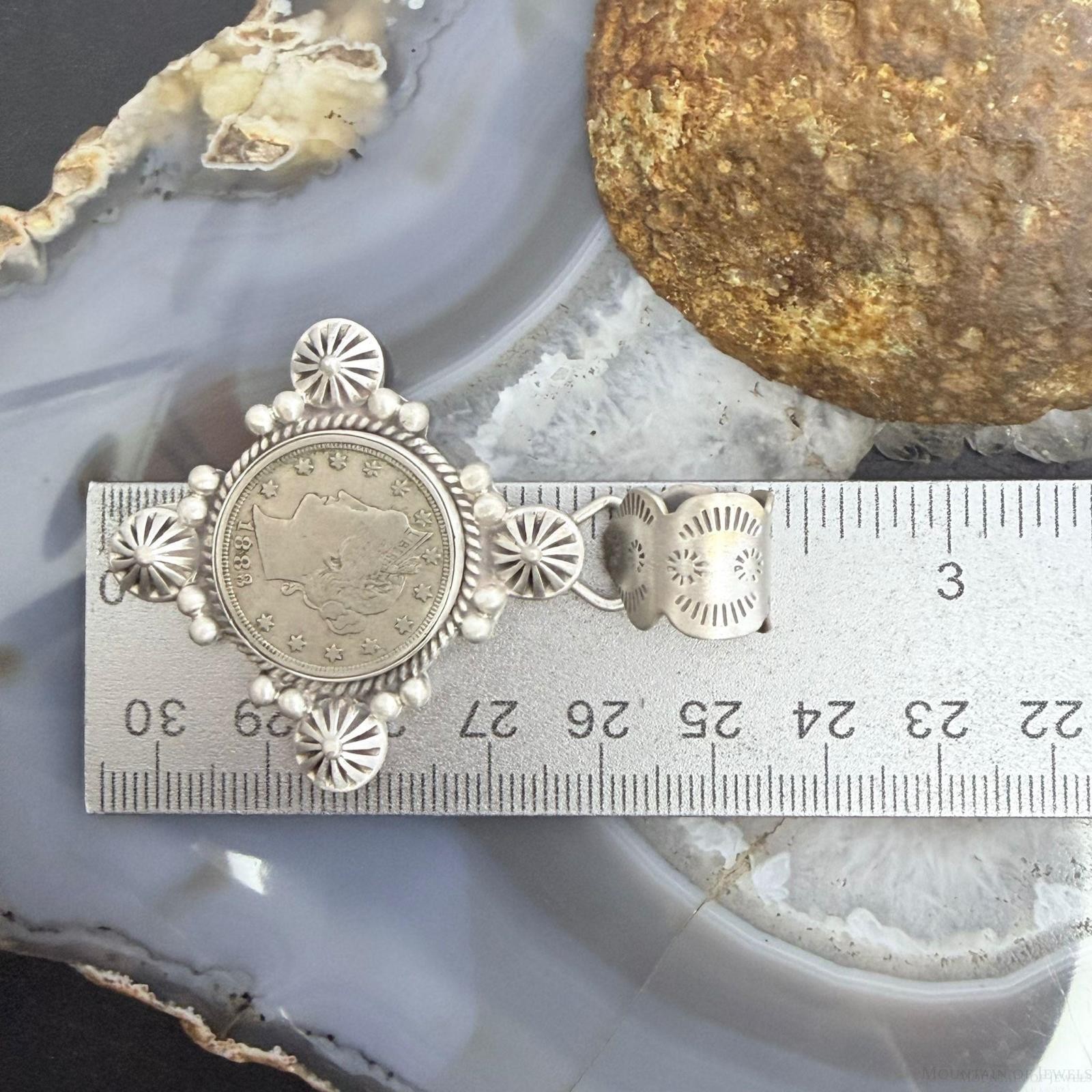 1883 Genuine US Liberty Head Nickle Decorated Unisex Pendant