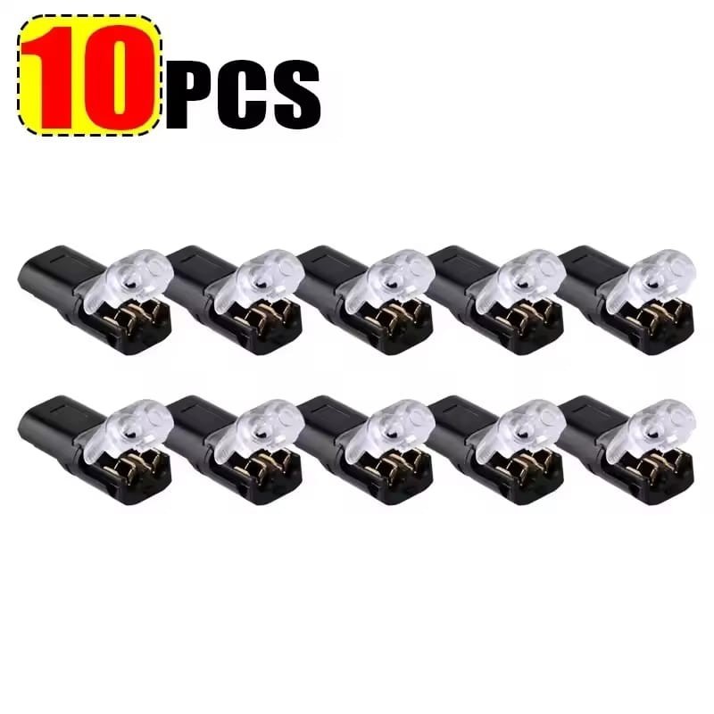 10~100pcs Double-Wire Plug-in Connector,Cable Clamp with Locking Buckle US STOCK